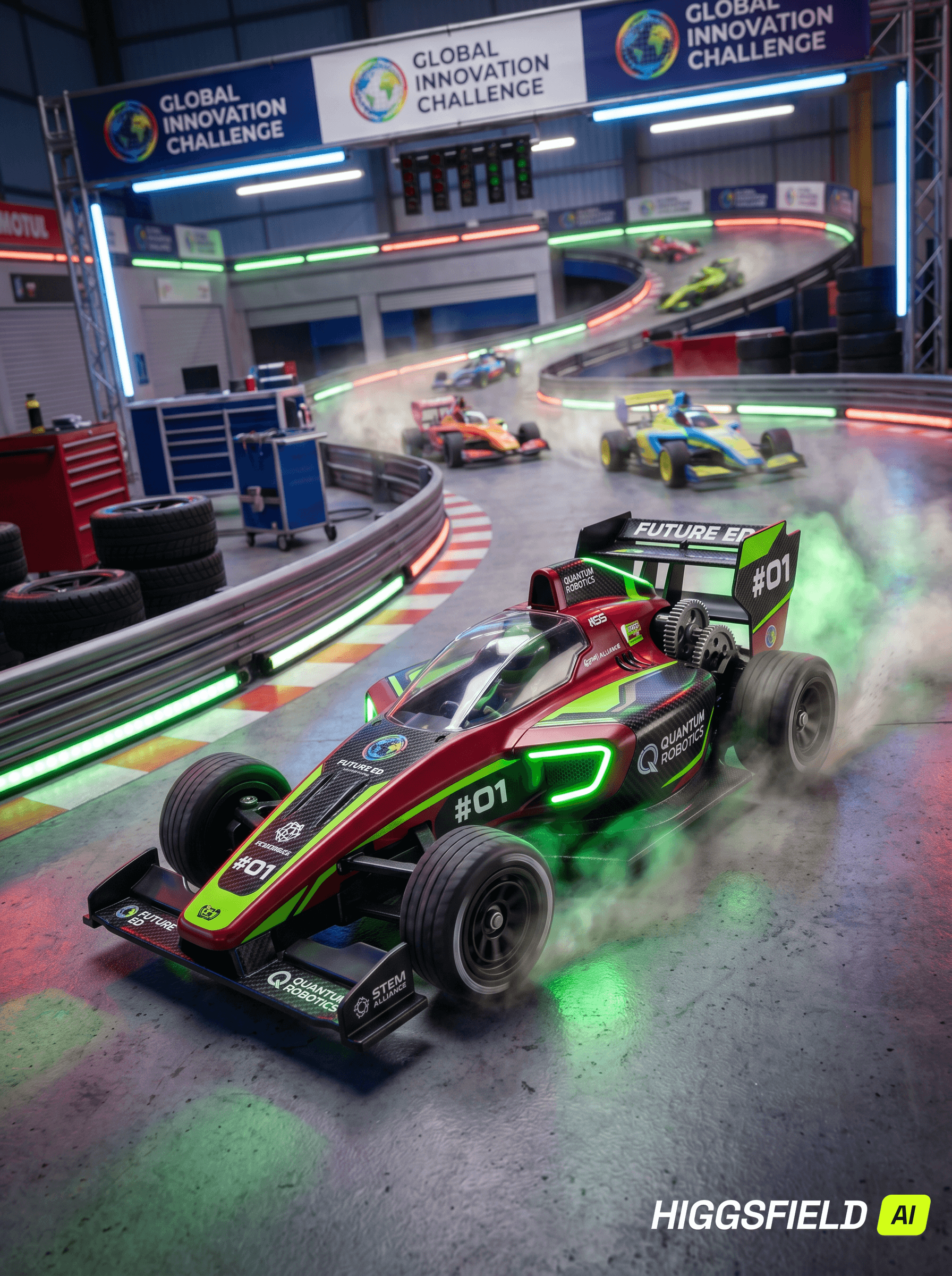 Project Zoom race cars on track
